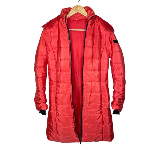 Unbranded Women’s Winter Quilted Puffer Hooded Jacket Full Zip Small - Picture 11 of 12